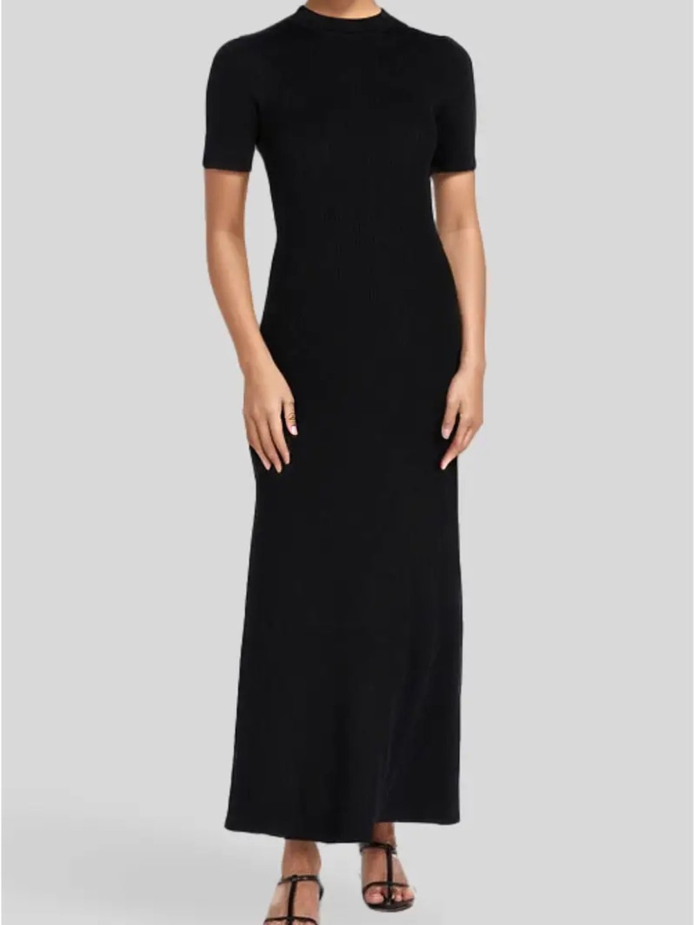 DISSH Donna Black Sleeved Midi Dress
